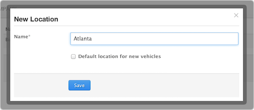 Store vehicle locations in Fleetio fleet management software