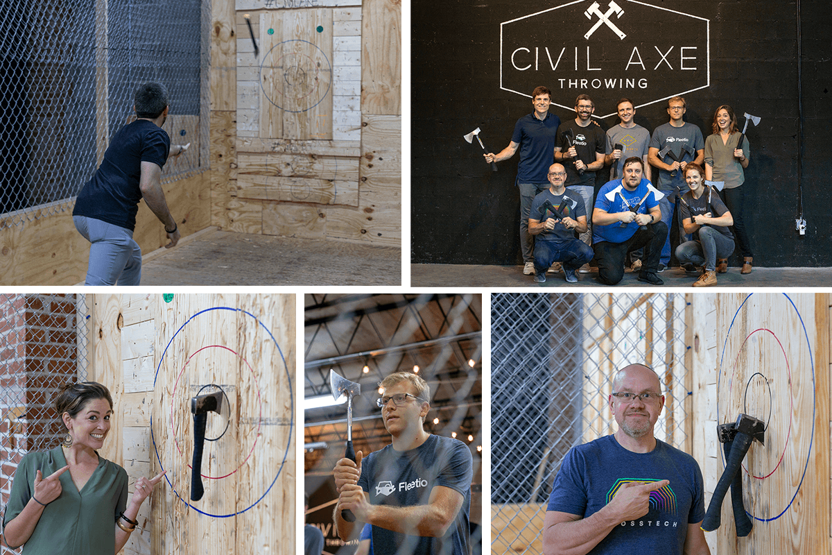 Fleetio Fall 2018 Fleet Week Axe Throwing