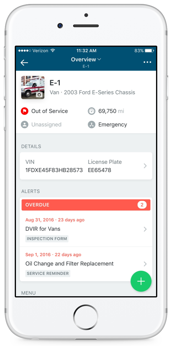 vehicle profile alerts